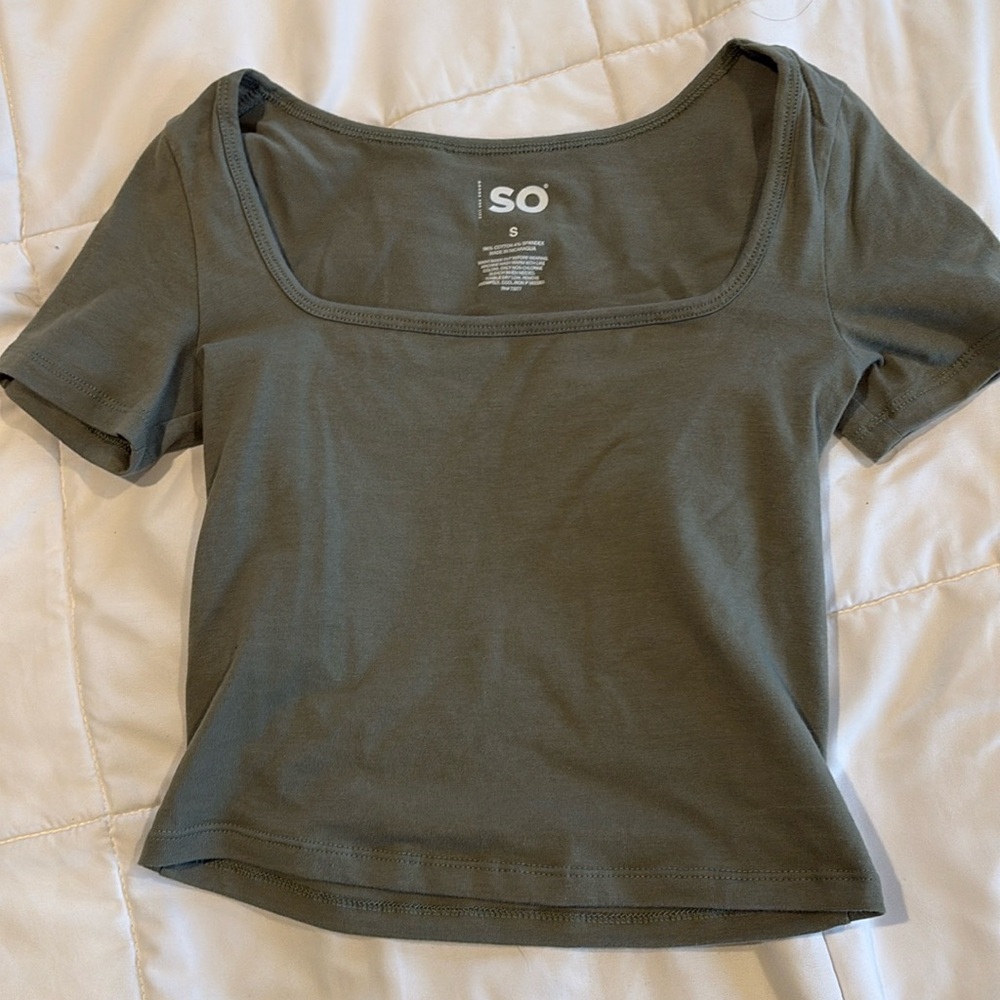 Cropped Baby T-shirt (Green)